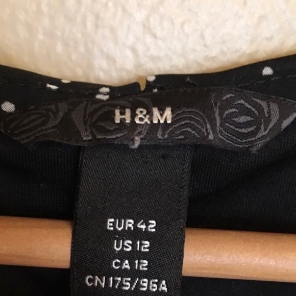 H&M Retro 40s Black Polka Dot Dress - Picture 4 of 5